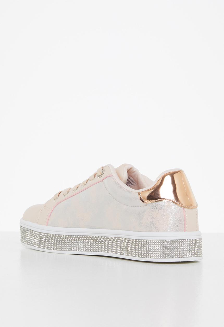 SISSY BOY - Don’t be foiled sneaker - dusty pink & silver