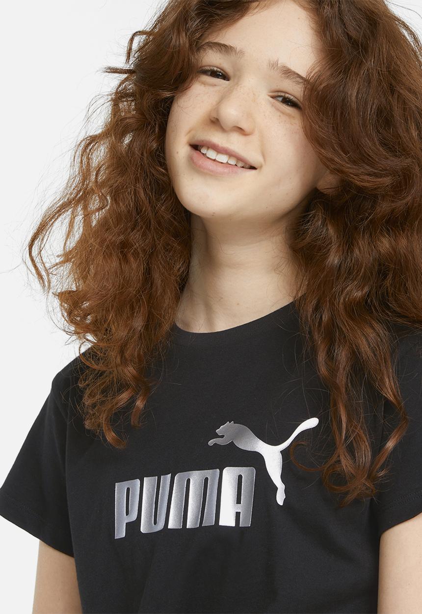 PUMA - Ess+ logo knotted tee g - puma black
