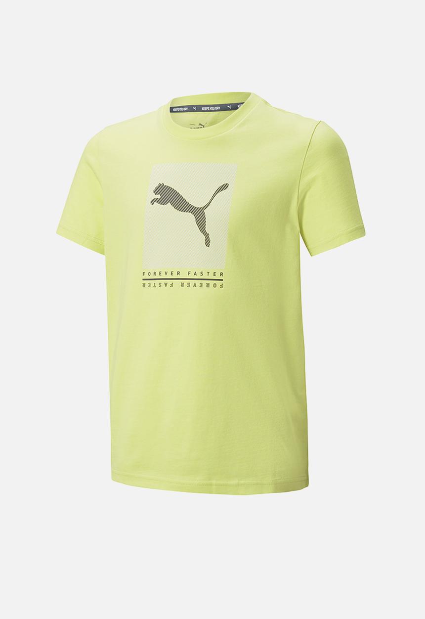 PUMA - Active sports graphic tee b - lemon sherbert