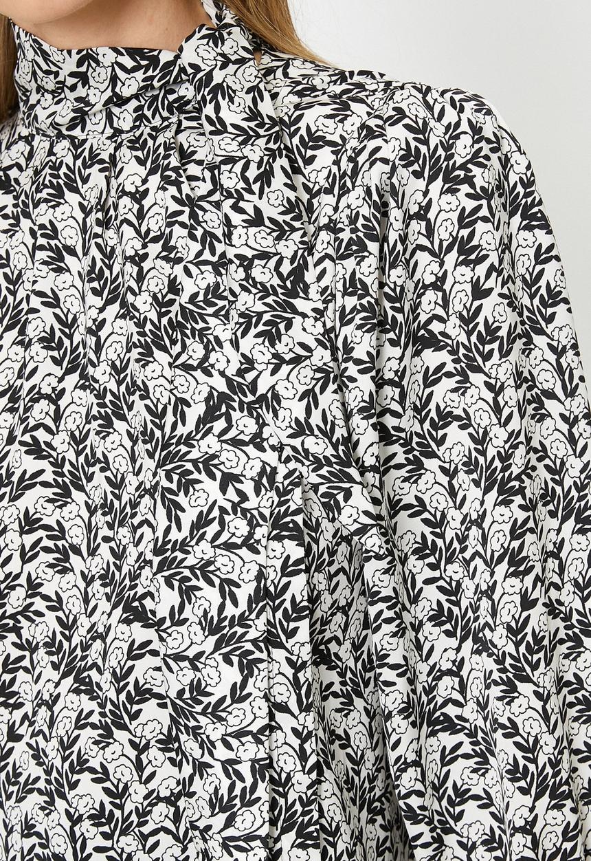 Koton - long sleeve shirt - black patterned