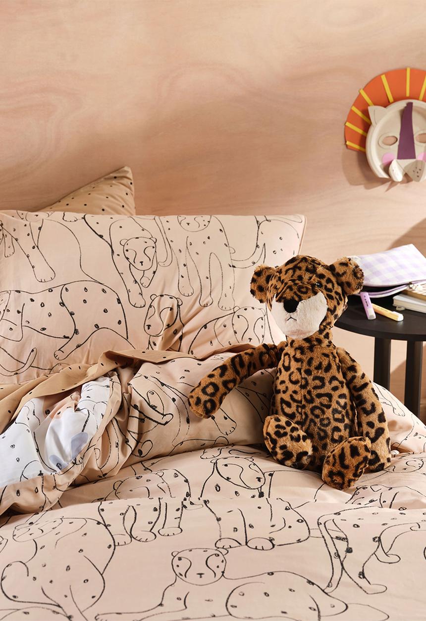 Linen House - Big cats duvet cover set - multi