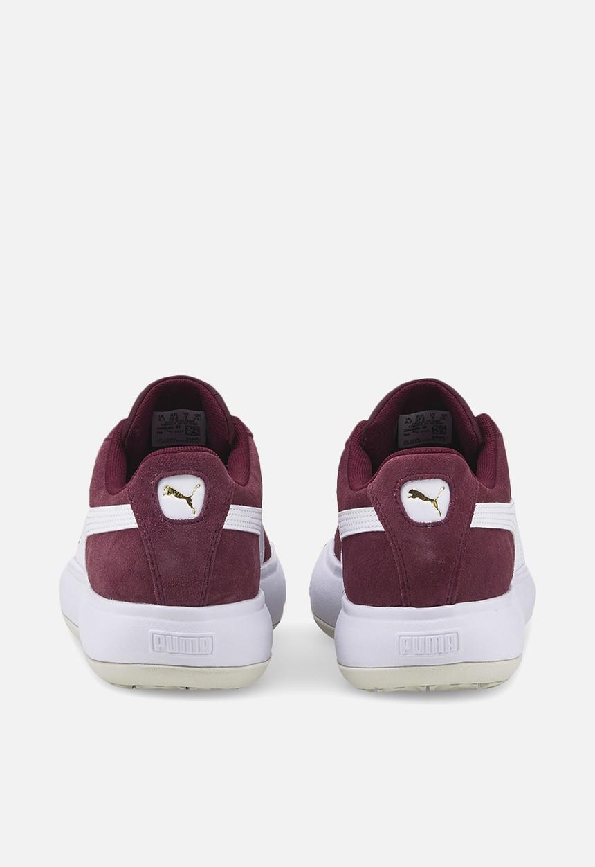PUMA - Suede mayu - grape wine-puma white-vaporous gray