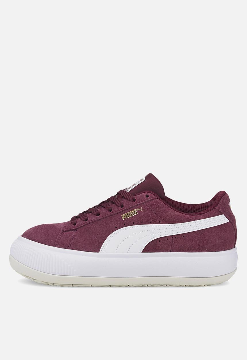 PUMA - Suede mayu - grape wine-puma white-vaporous gray