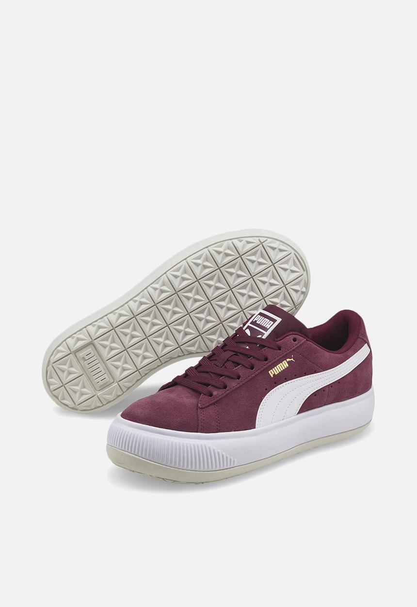PUMA - Suede mayu - grape wine-puma white-vaporous gray