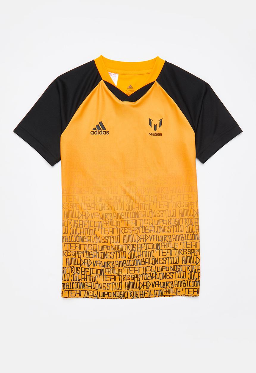 adidas Originals - Messi 10 jersey - semi solar gold & black