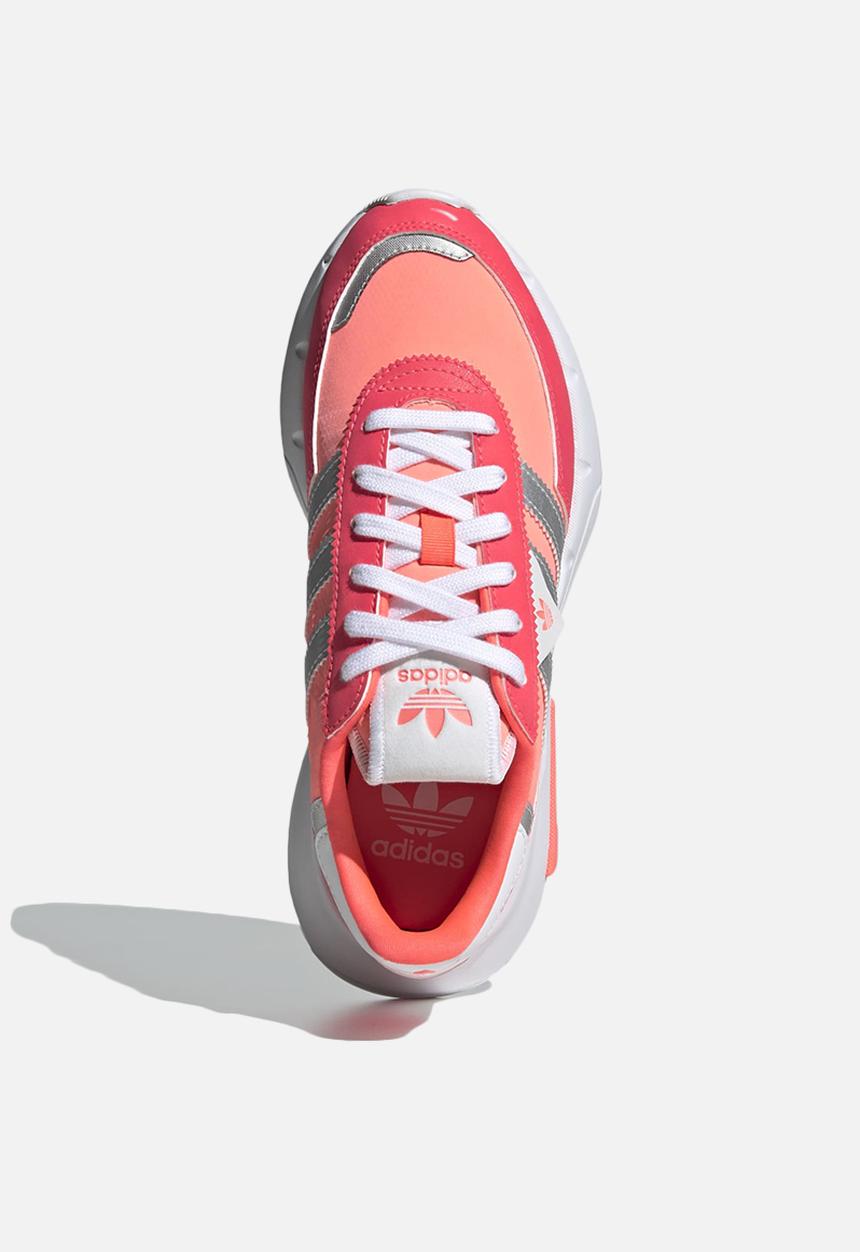 adidas Originals - Retropy f2 j - acid red/silver met./turbo