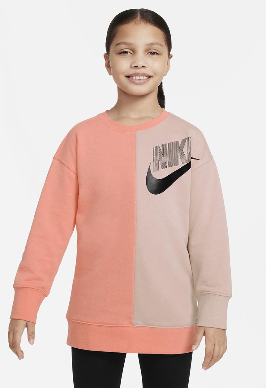 Nike - G nsw bf crew dnc - crimson bliss/pink oxford