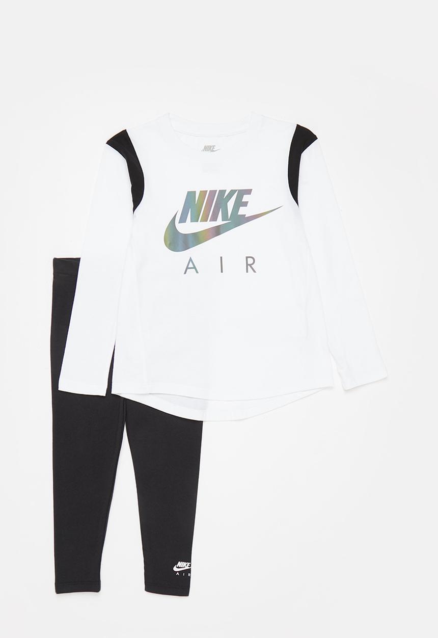 Nike - Nkg air legging set - black & white 