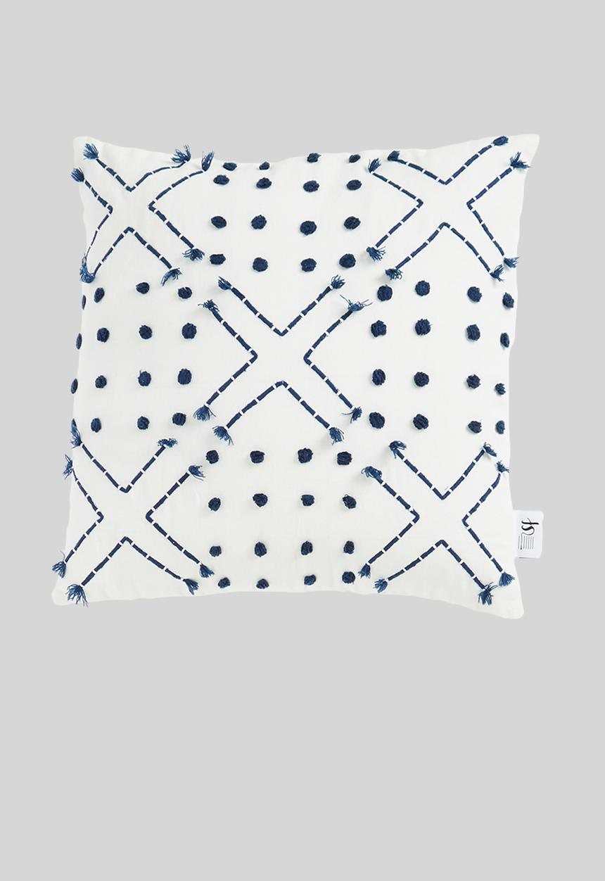 Sixth Floor - Stitch cushion cover - navy