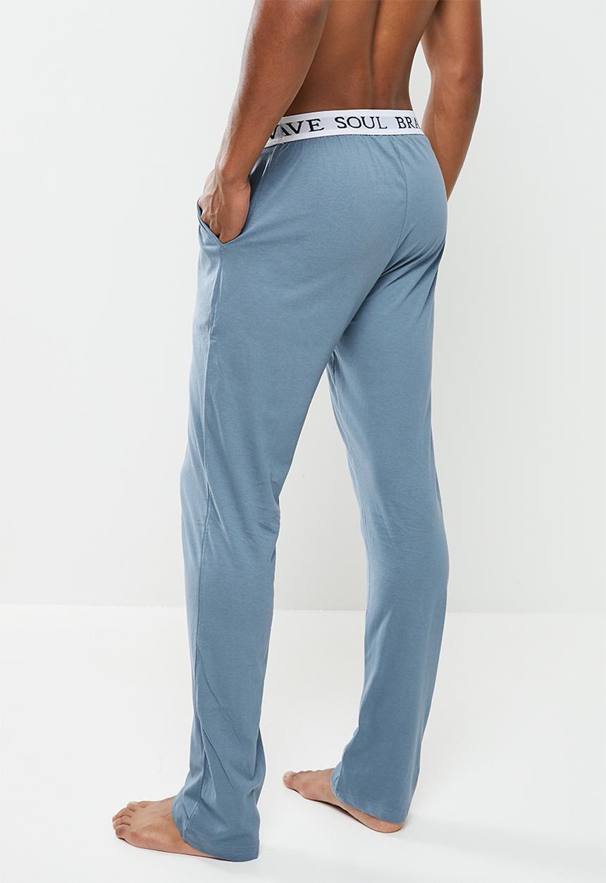 Brave Soul - Kevin printed lounge pants - blue