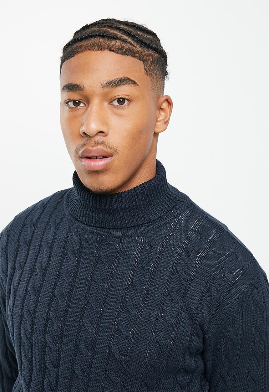 Brave Soul - Overstone knit - navy