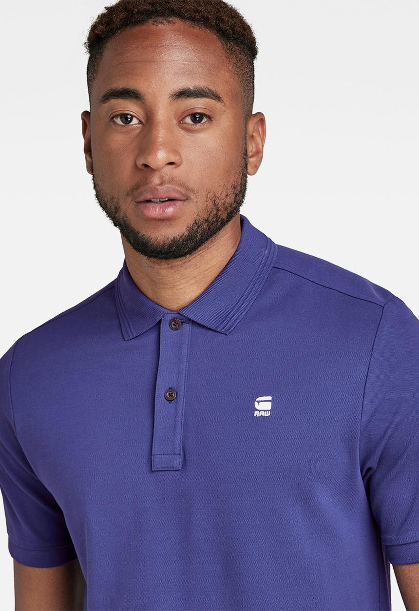 G-STAR - Dunda slim polo short sleeve - ballpen blue