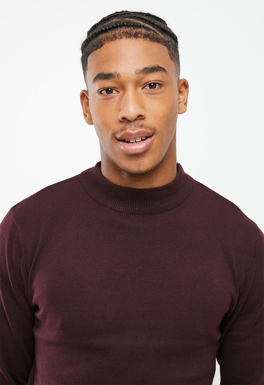 Brave Soul - Turtle neck knit - oxblood