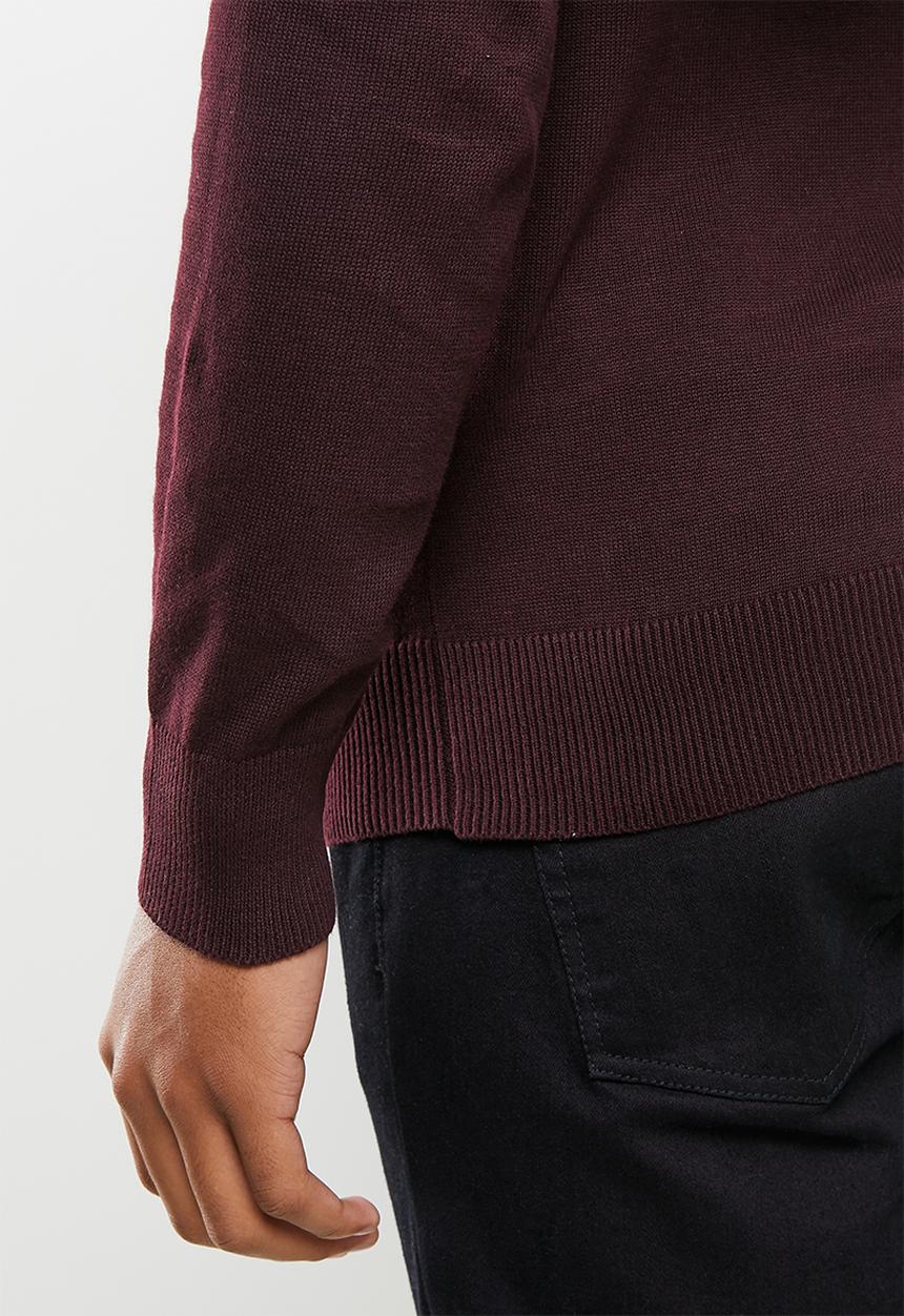 Brave Soul - Turtle neck knit - oxblood