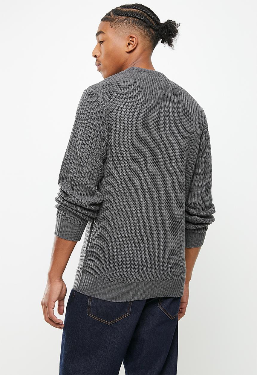 Brave Soul - Binarys knit - slate grey