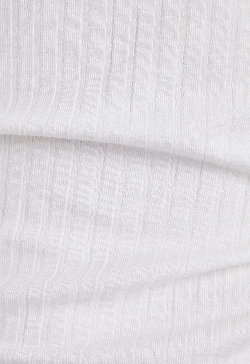 G-STAR - Slim rib longsleeve tee - white