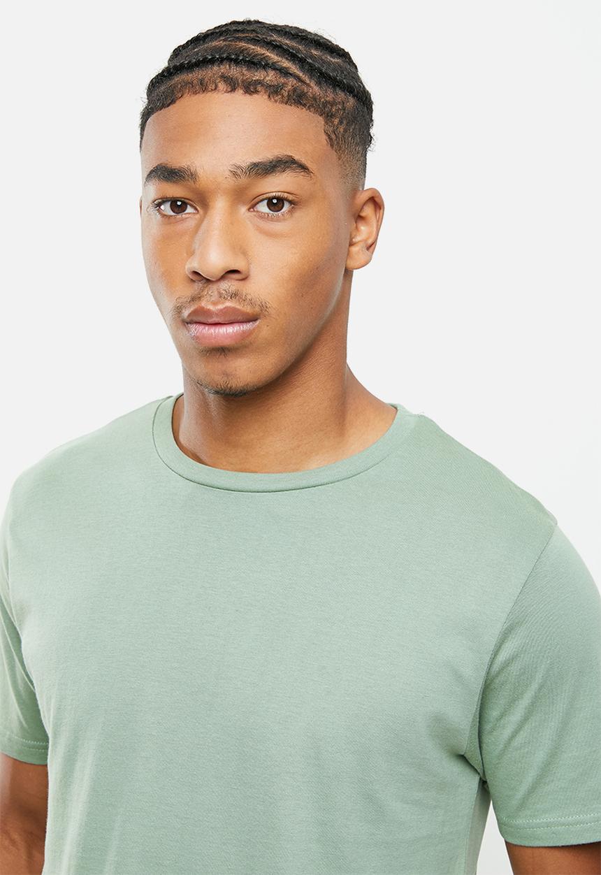 Brave Soul - Garret short sleeve sleep set - sage & ecru