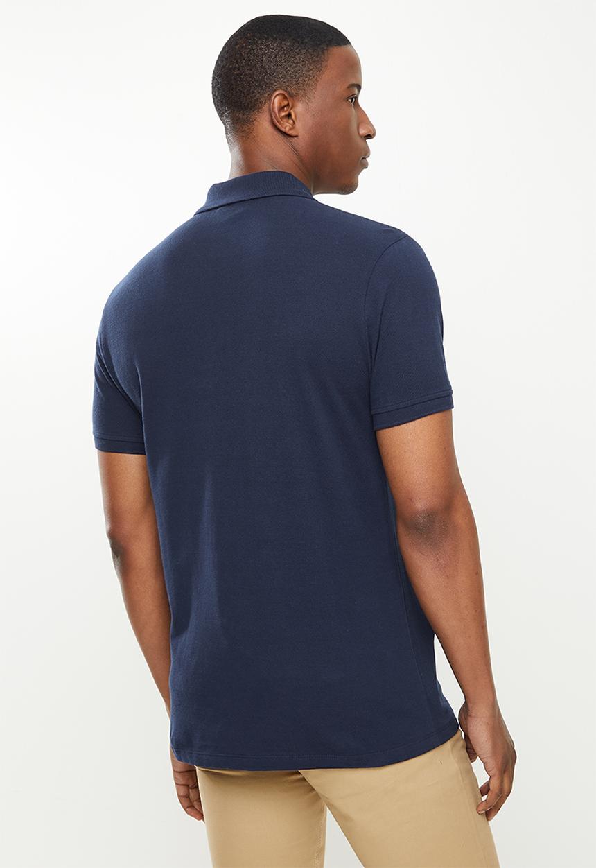 POLO - Mens vertical stripe short sleeve golfer - multi 