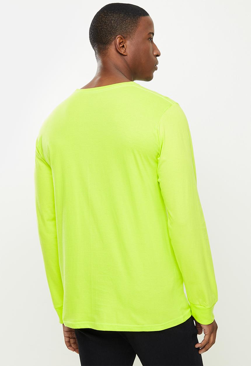 Fox - Paddox  Long Sleeve Tee - Fluro Yellow