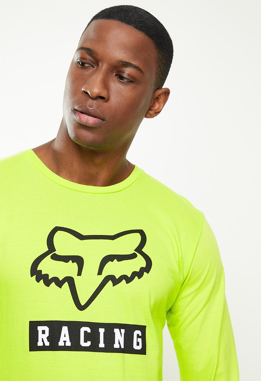 Fox - Paddox  Long Sleeve Tee - Fluro Yellow