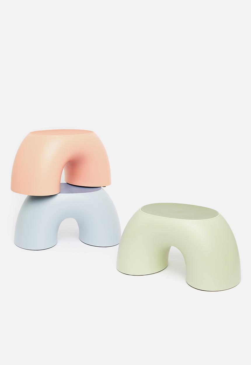 Sixth Floor - Rainbow stool - powder blue
