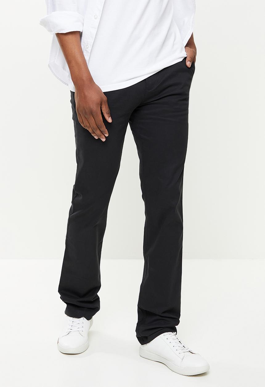 POLO - Alexander Cotton Stretch Straight leg Chino - Black