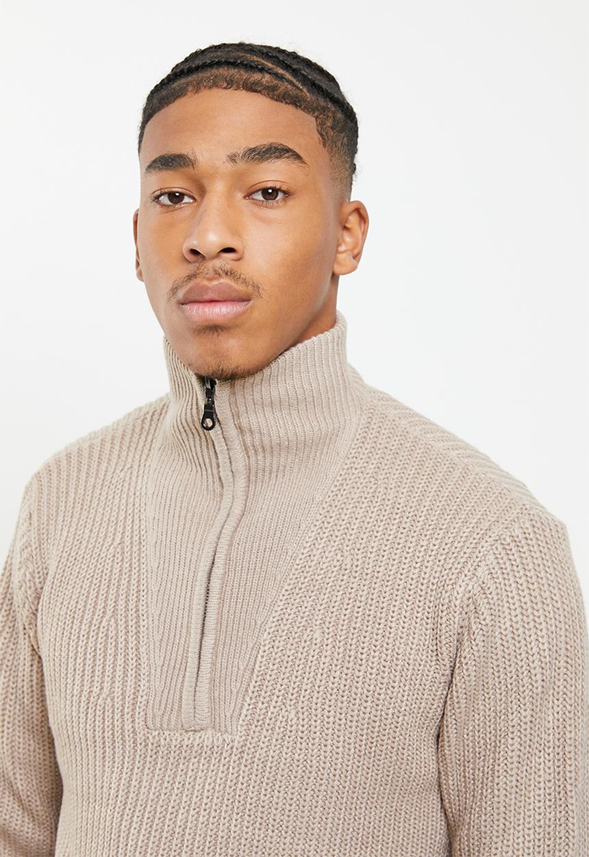 Brave Soul - Gilchrist knit - light beige