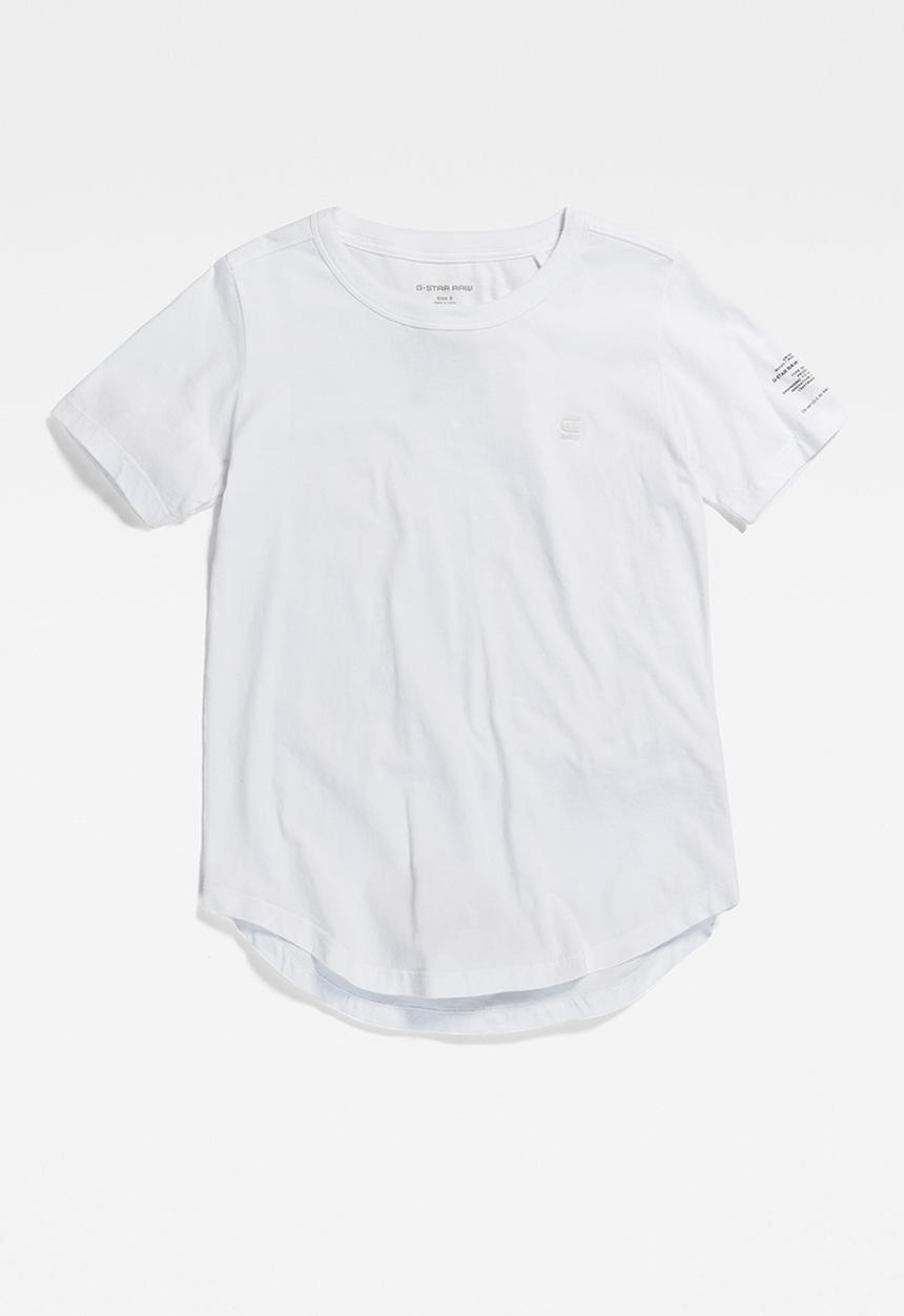 G-STAR - Mysid r t optic slim short sleeve c - white