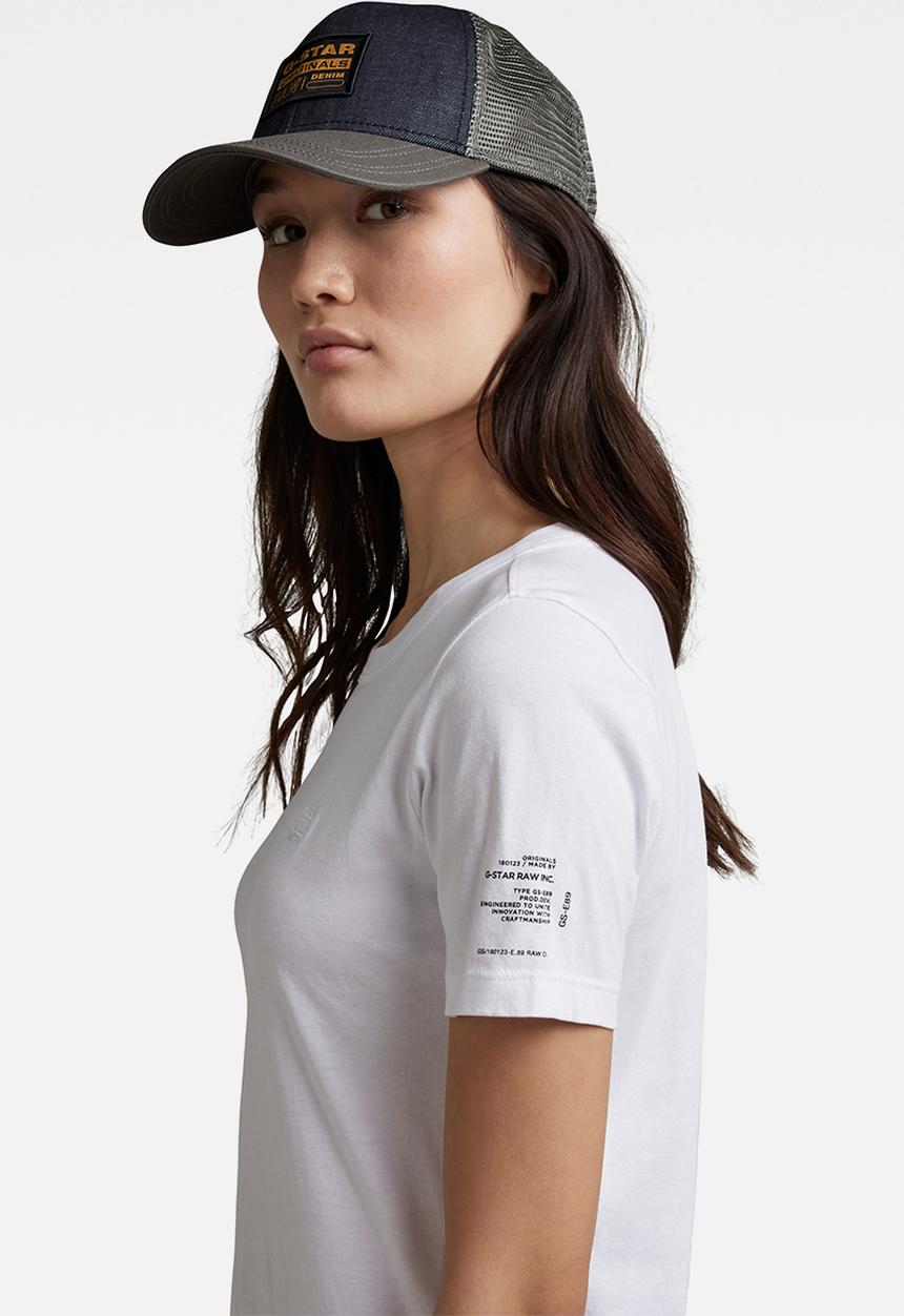G-STAR - Mysid r t optic slim short sleeve c - white