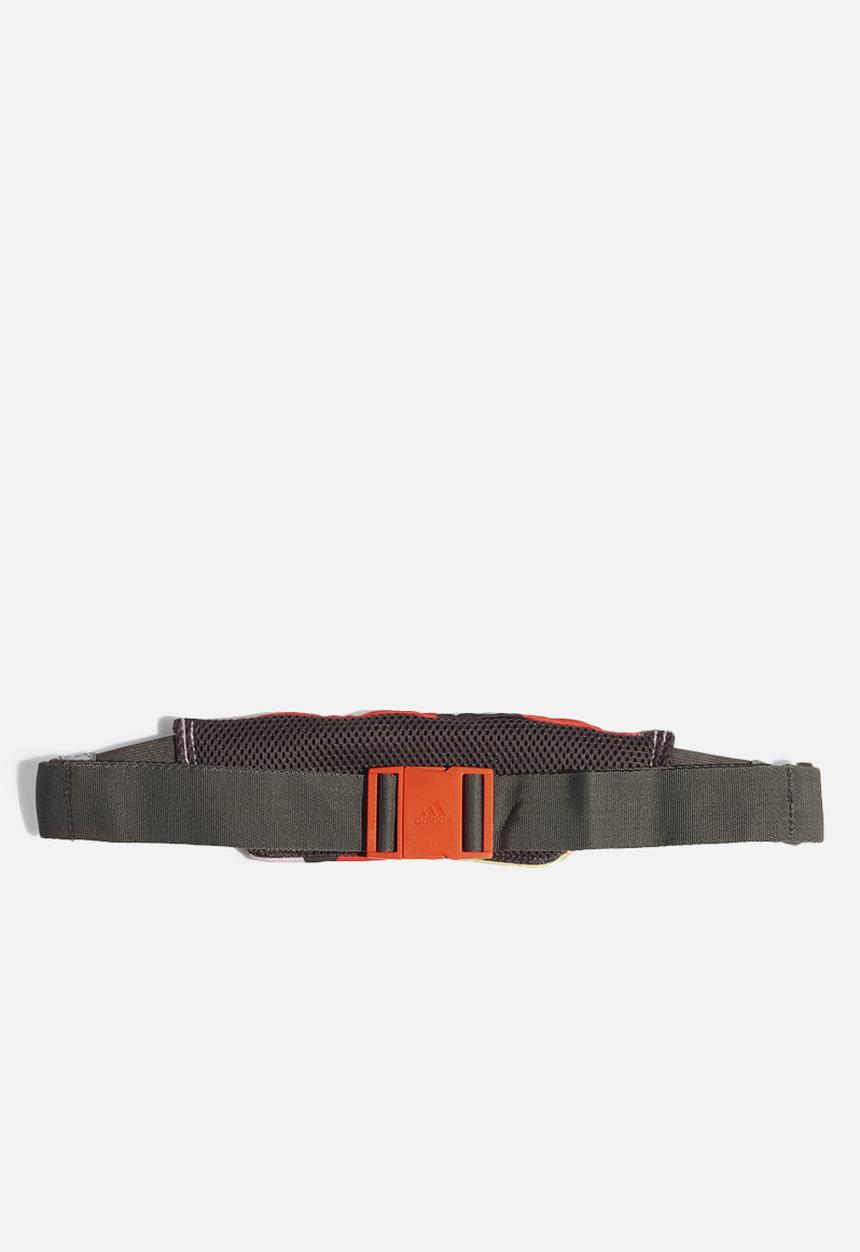 adidas Performance - Run belt mm - trail brown/blaze orange/semi solar slime