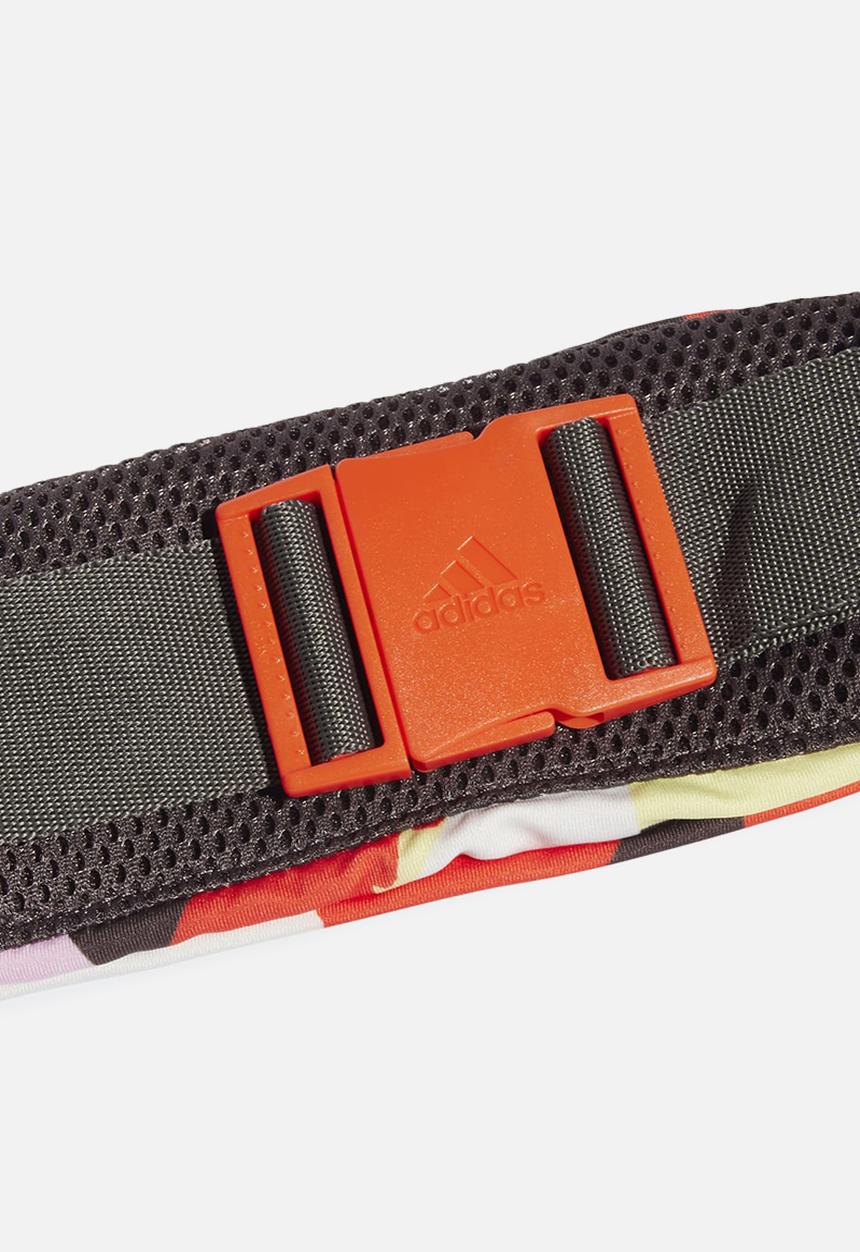 adidas Performance - Run belt mm - trail brown/blaze orange/semi solar slime