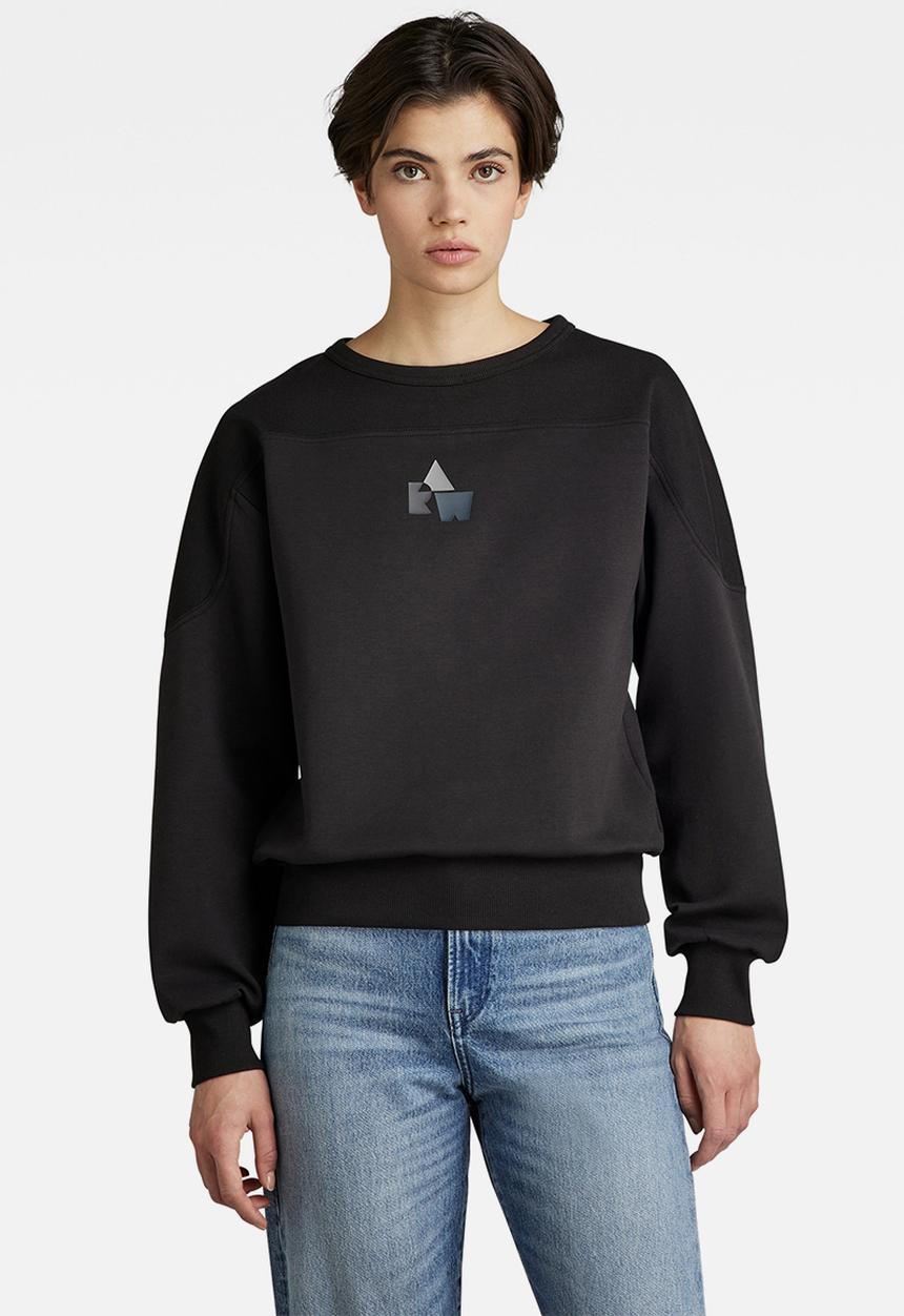 G-STAR - Graphic insert r sweat - black