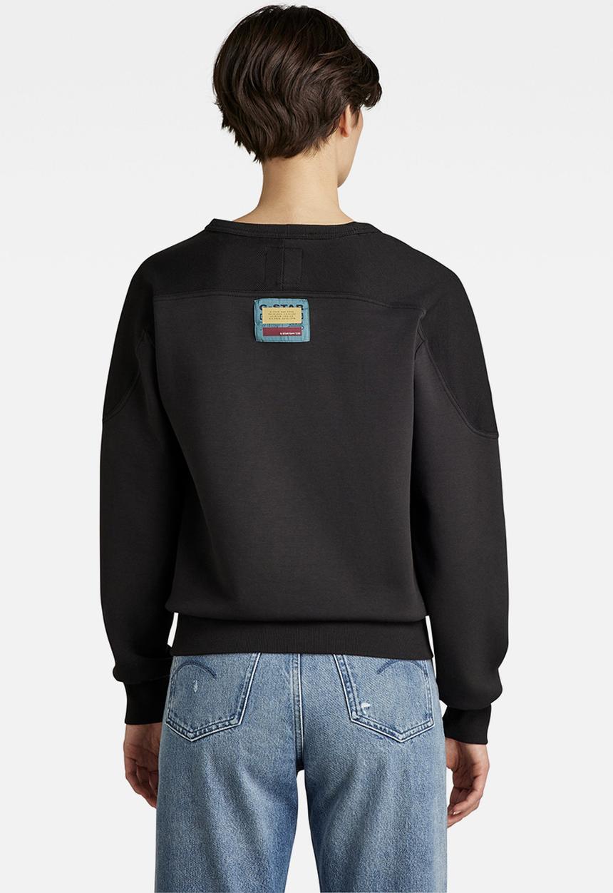 G-STAR - Graphic insert r sweat - black