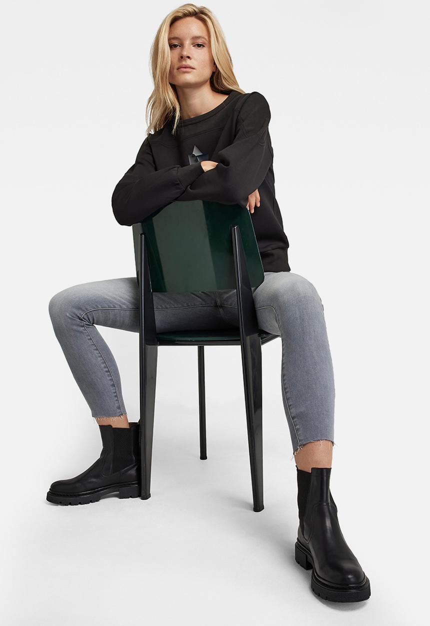 G-STAR - Graphic insert r sweat - black