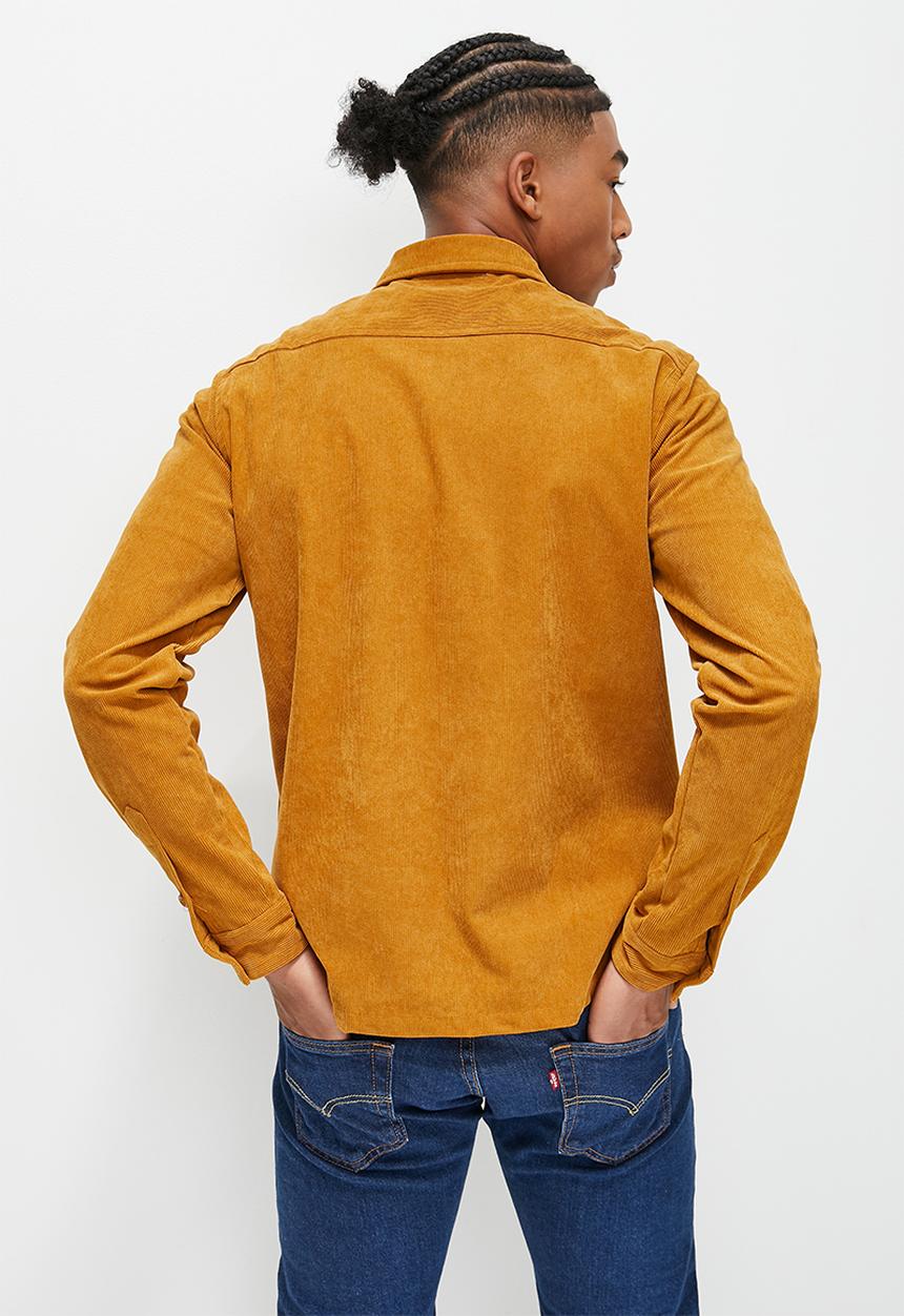 STYLE REPUBLIC - Regular fit corduroy overshirt shirt - ginger