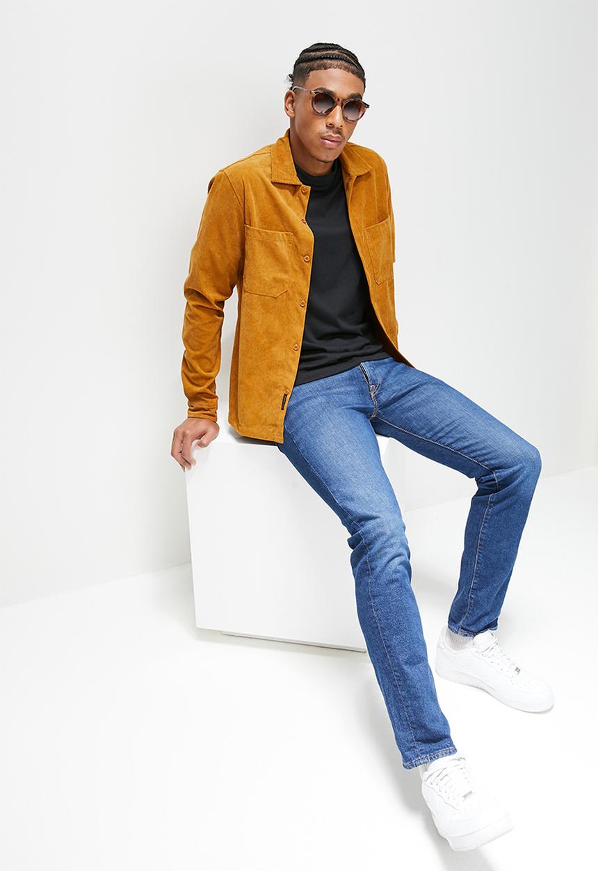 STYLE REPUBLIC - Regular fit corduroy overshirt shirt - ginger