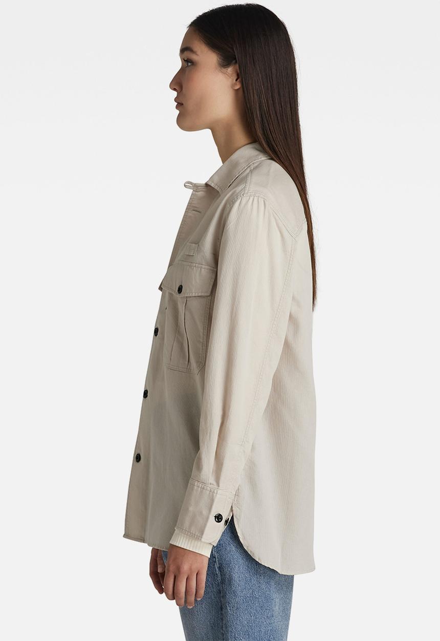 G-STAR - Officer bf long sleeve shirt - whitebait