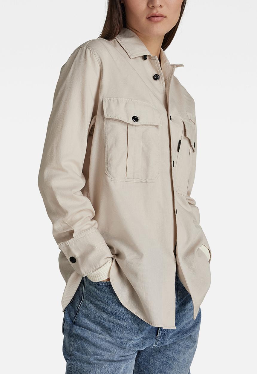G-STAR - Officer bf long sleeve shirt - whitebait