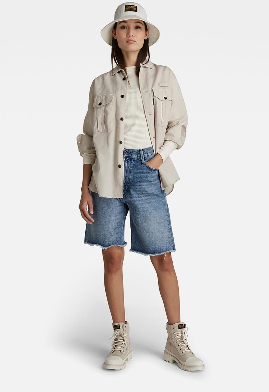 G-STAR - Officer bf long sleeve shirt - whitebait