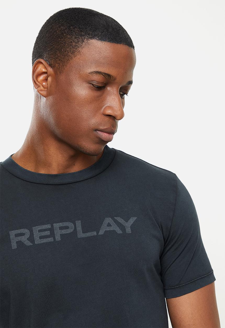 Replay - Mono logo replay tee - black