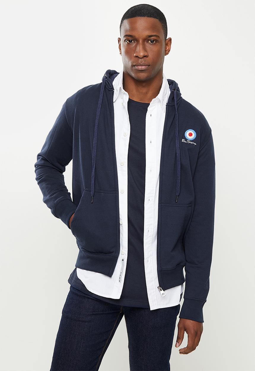 Ben Sherman - Target emb zip thru hoody - navy