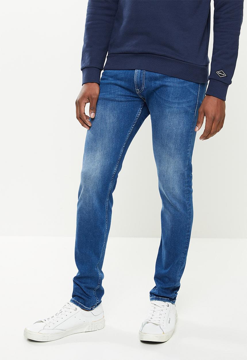 Replay - Titanium skinny jeans - mid blue