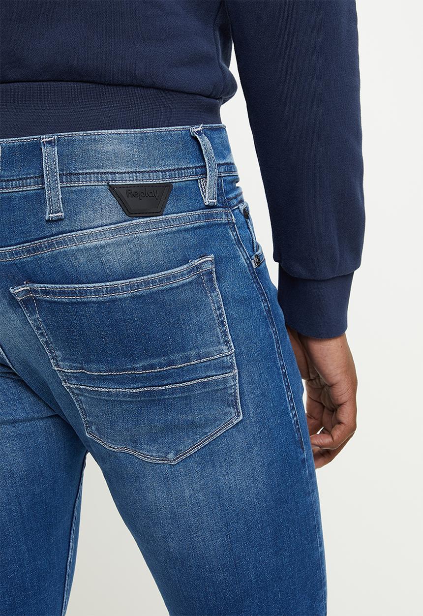 Replay - Titanium skinny jeans - mid blue