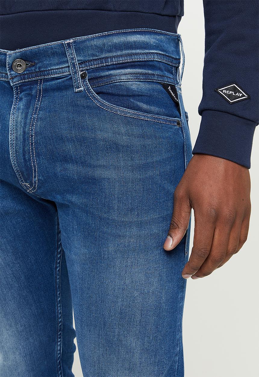 Replay - Titanium skinny jeans - mid blue