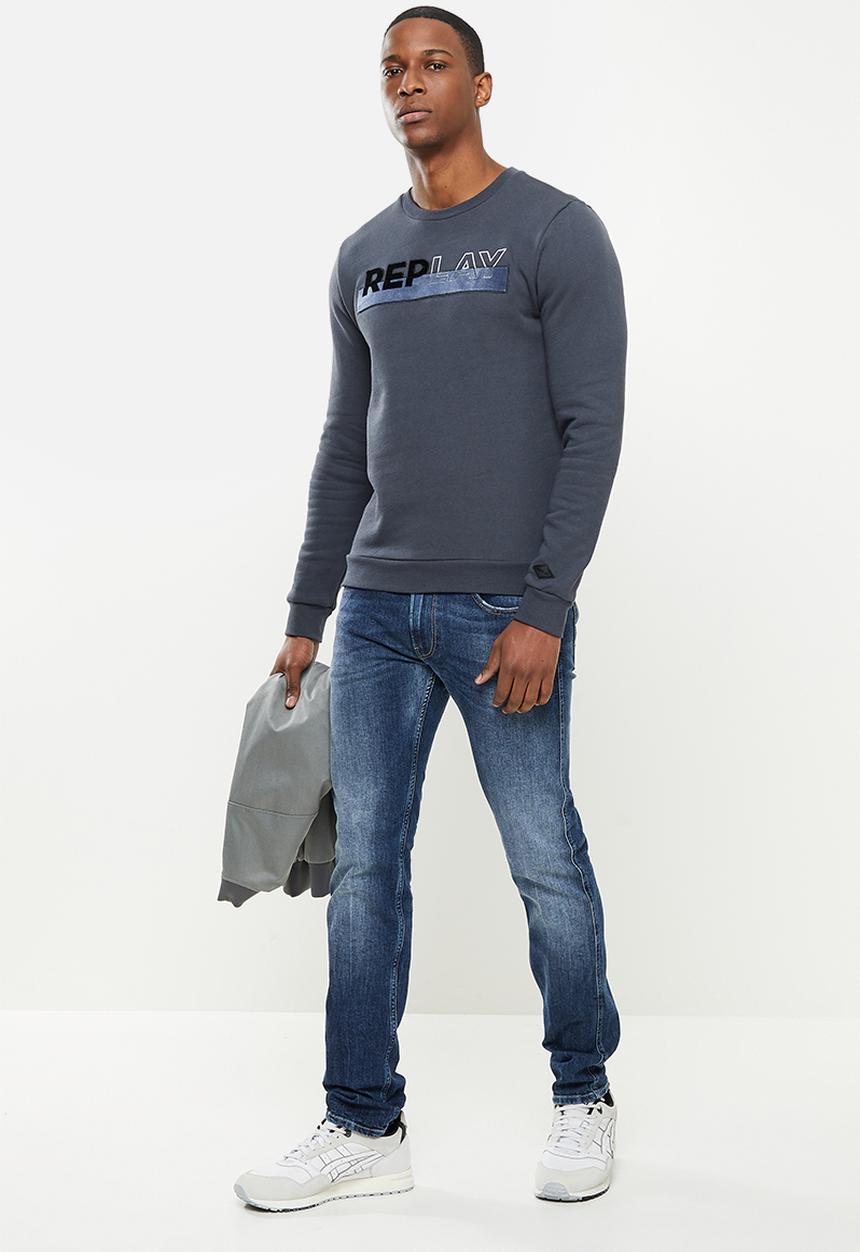 Replay - Slim fit jeans - mid blue 