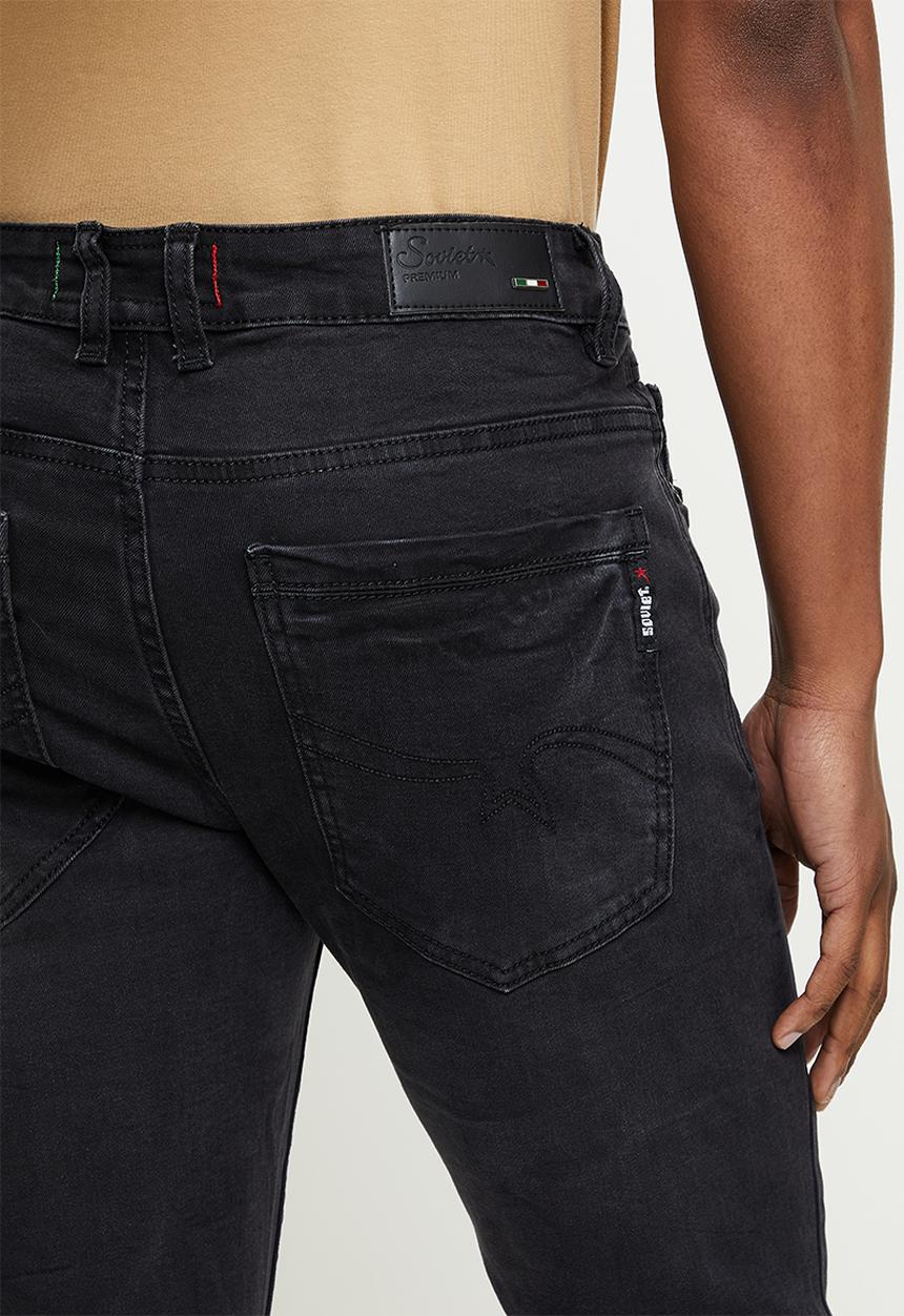 SOVIET - M kendrik #9 fashion slim leg denim - black