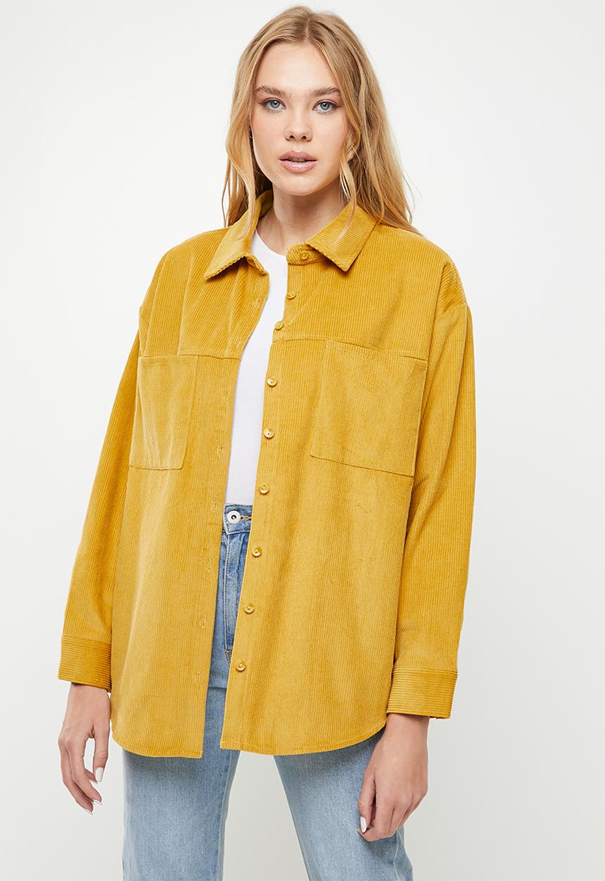 Cotton On - The lightweight cord shacket - champagne sparkle