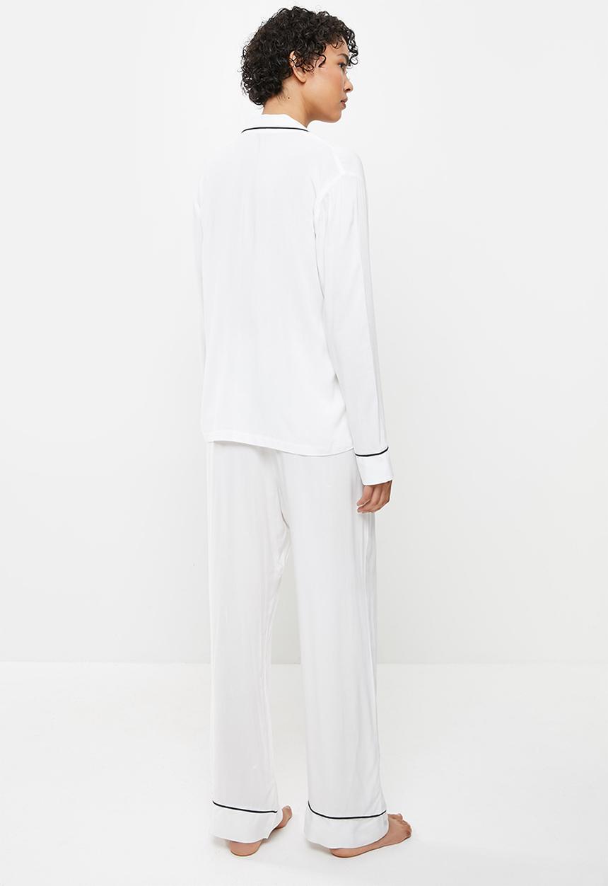 Superbalist - Sleep shirt & pants set - ecru