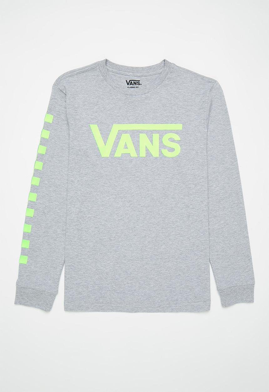 Vans - Vans classic sleeve check long sleeve boys - grey 