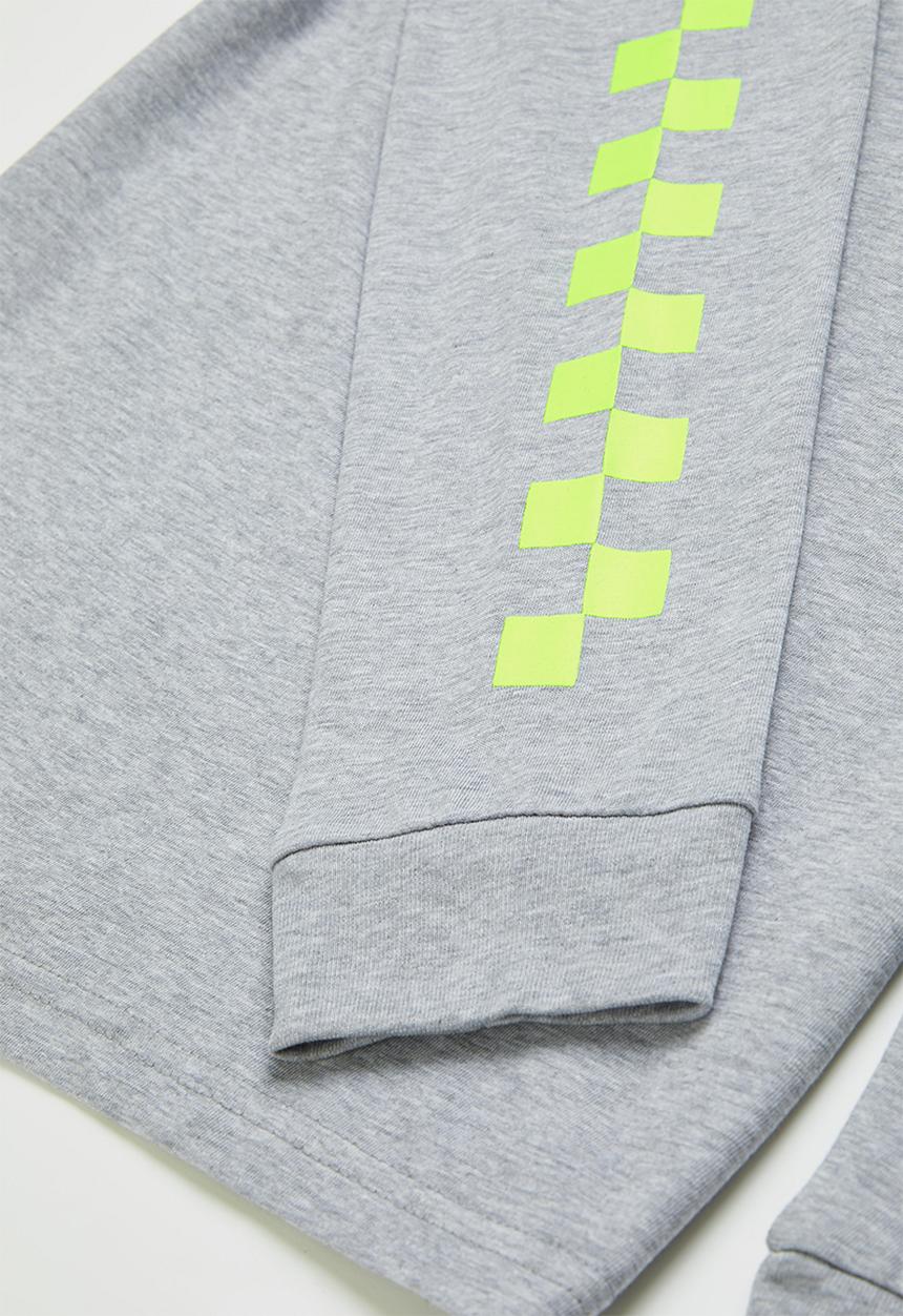 Vans - Vans classic sleeve check long sleeve boys - grey 